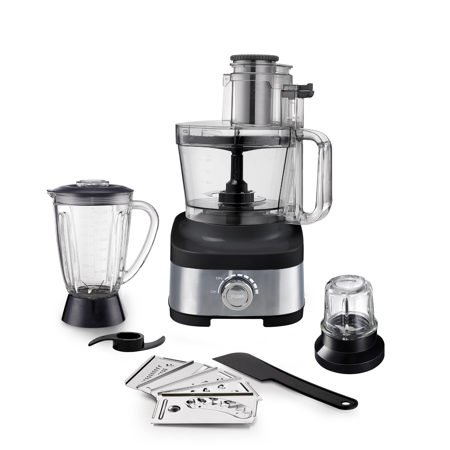 1000W Stainless Steel Food Processor with 3.5L Plastic Bowl Food Grinder for Knead Dough Meat Cooking