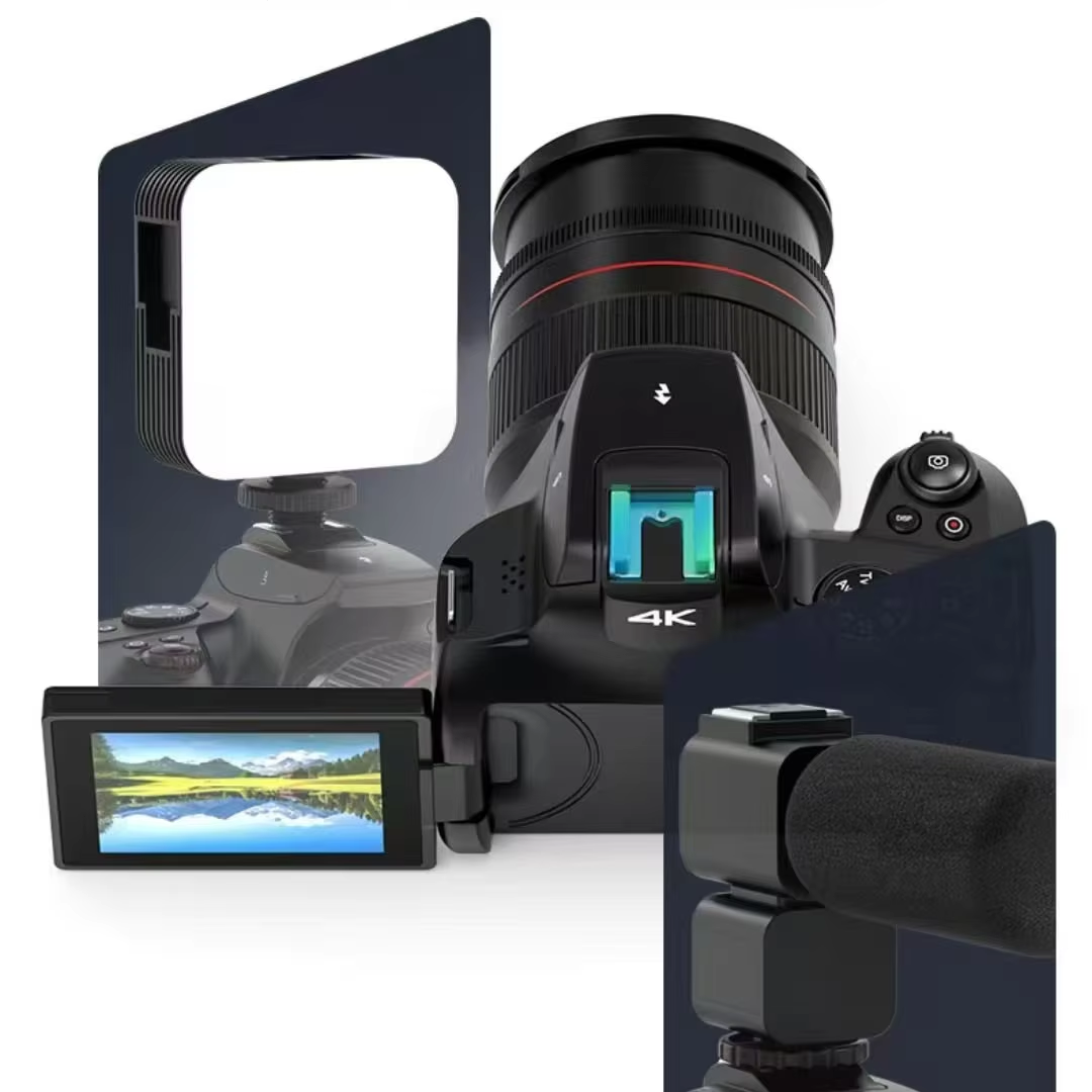 Digital Camera Touchscreen Photography Travel Camera 7200W Pixel 4K Student Camera CMOS Optical Zoom Electronic Image