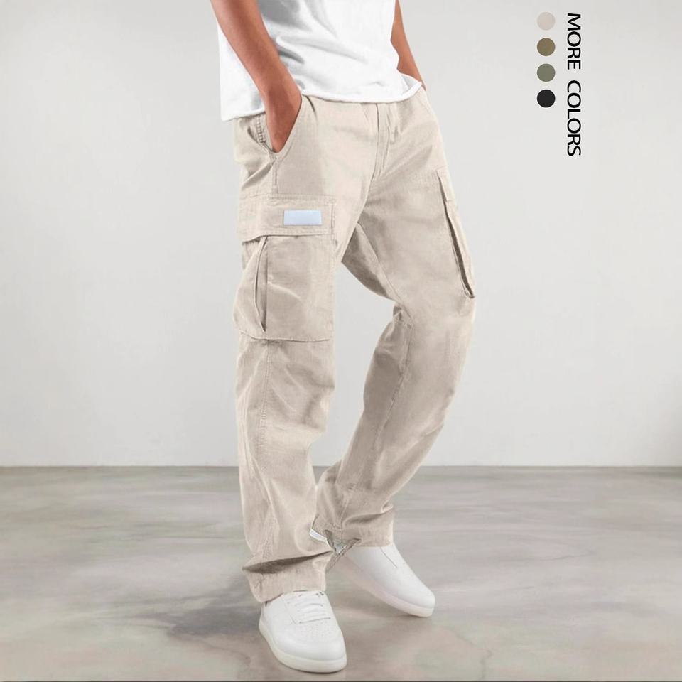 Mens Casual Work Cargo Multi-Pocket