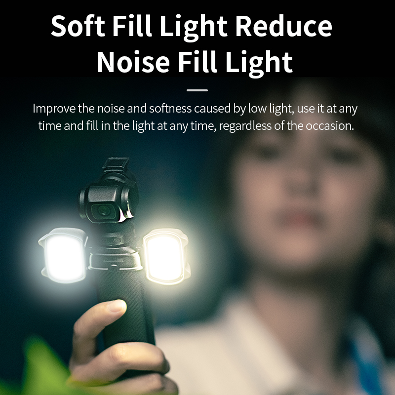PP ABS Material Photography & Sports Camera Accessories Osmo Pocket 3 Portable Magnetic Fill Light