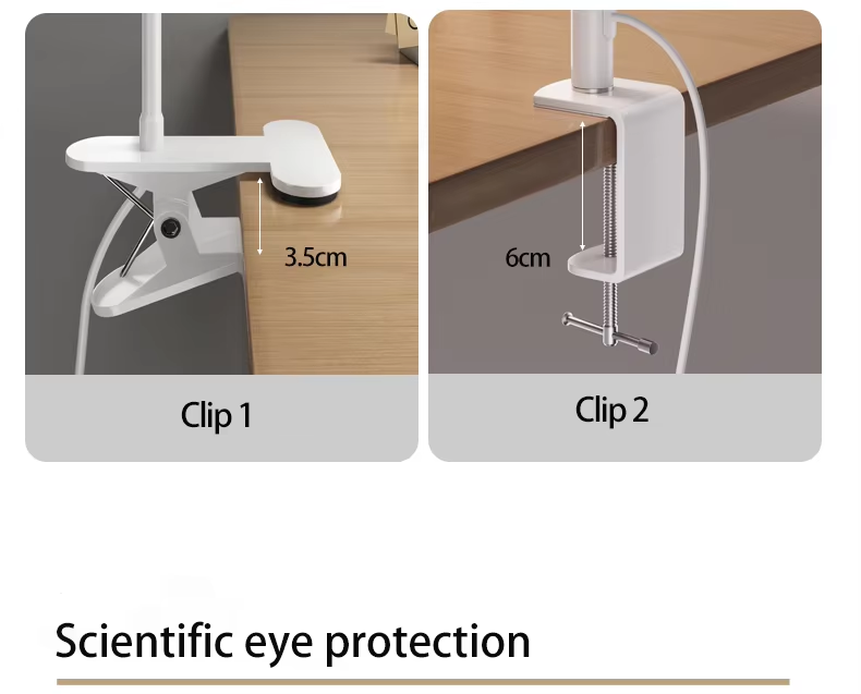 Flexible Metal Anti-Glare LED Desk Lamp with Button-Controlled Dimming and Colour Adjustment Memory/Timing Function Reading Lamp