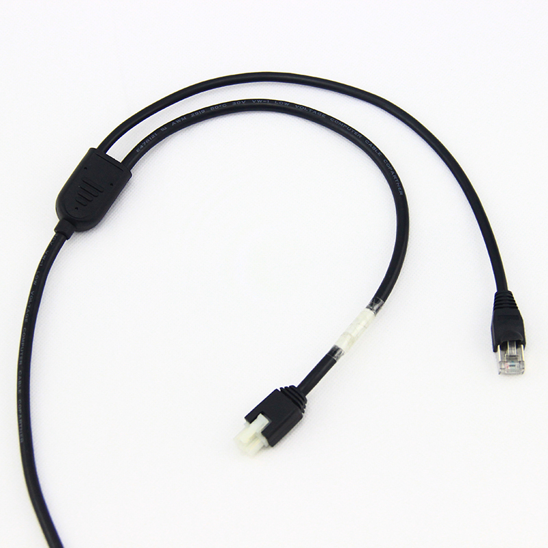 Factory Customized 12V Powered USB Cable with 8-Pin RJ45 and MX 4.2 1X3 3-Pin Connectors Pure Copper Conductor PVC Jacket