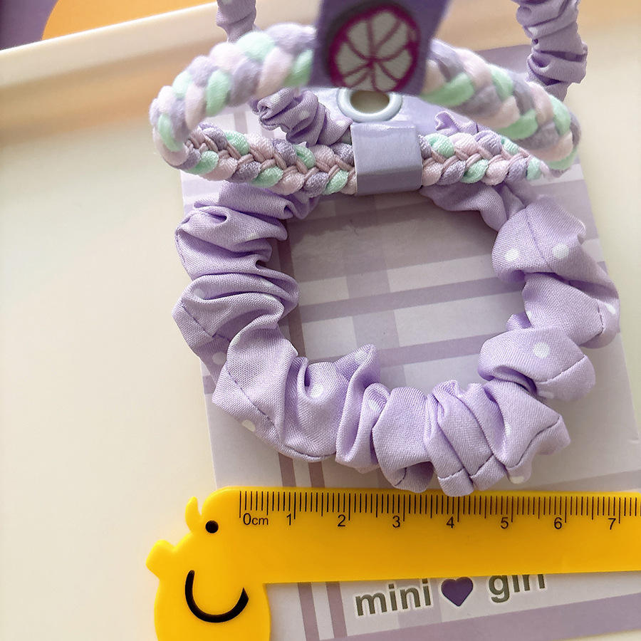 Тканевая заколка «Purple Dream» в корейском стиле