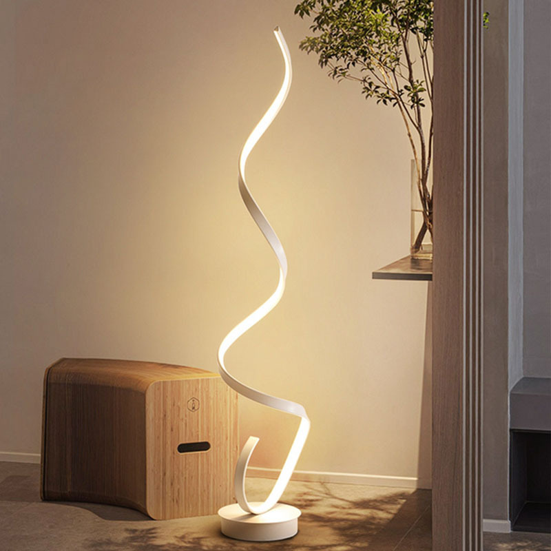 Wholesale Contemporary Creative Arc Smart Minimalist Hotel Living Room RGB Dance Floor Light Standing Led  Floor Lamp