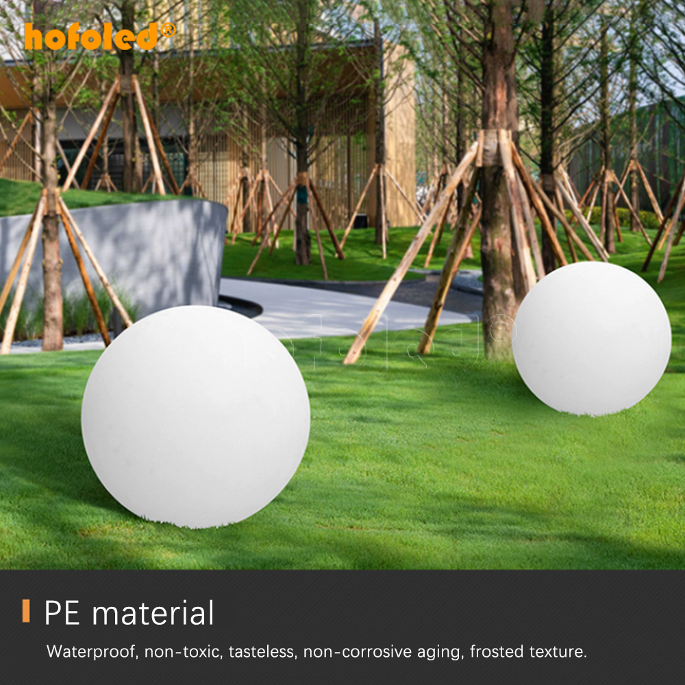 Modern Outdoor Waterproof Atmosphere Landscape Lighting Spherical Garden Floor LED Ball Lamp