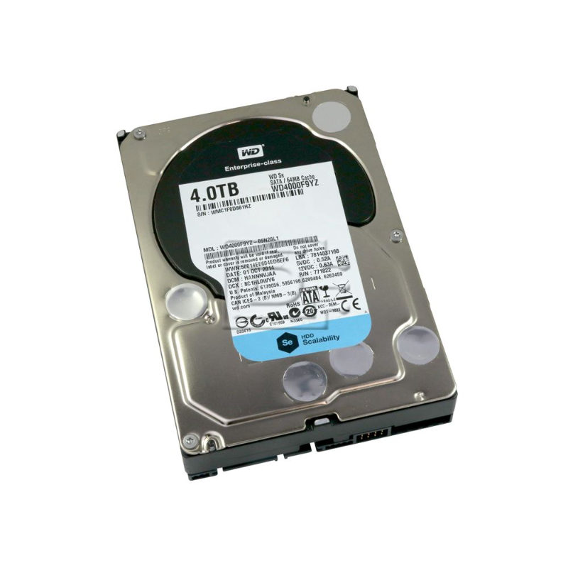 WD4000F9YZ SE TR800M 4TB 7200RPM 64MB Cache SATA 6.0Gb/s 3.5 internal hard drive