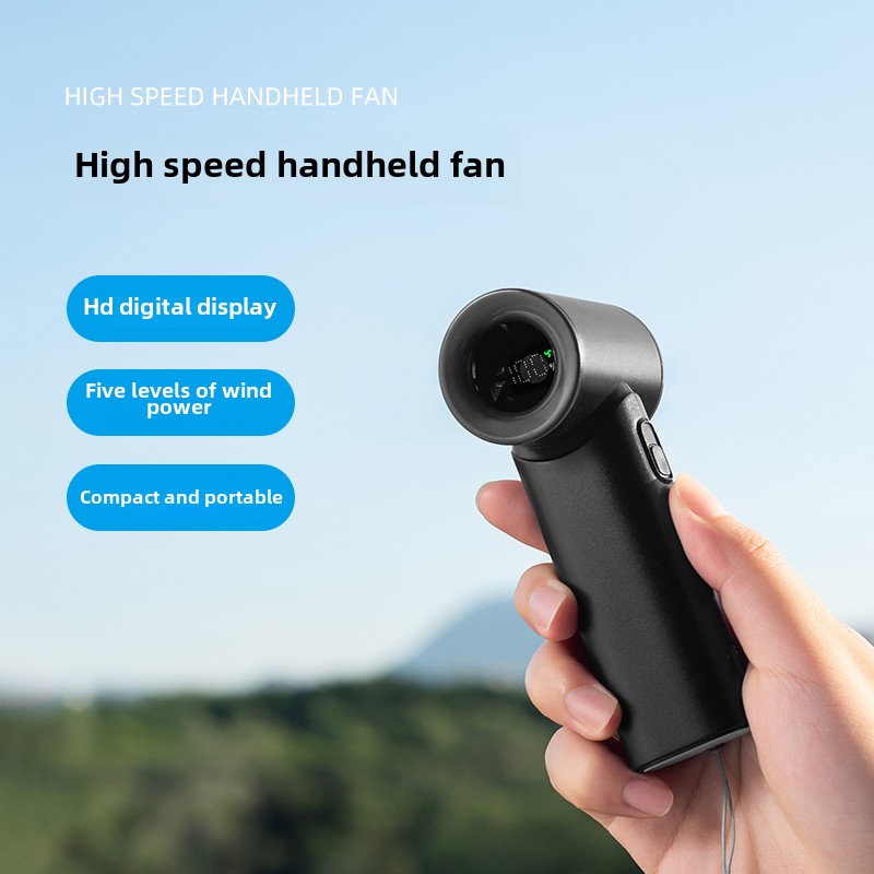 N610 Hot Selling Real 3000mAh Portable Handheld Bladeless Wearable High Speed Turbo Cooling Mini USB Rechargeable Fan