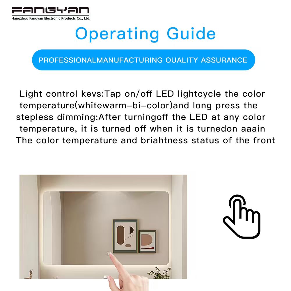 Wholesale 12V36W Three-Color Capacitive Smart Dimmer Touch Sensor Switch Inductive Switches for Cosmetic Mirror