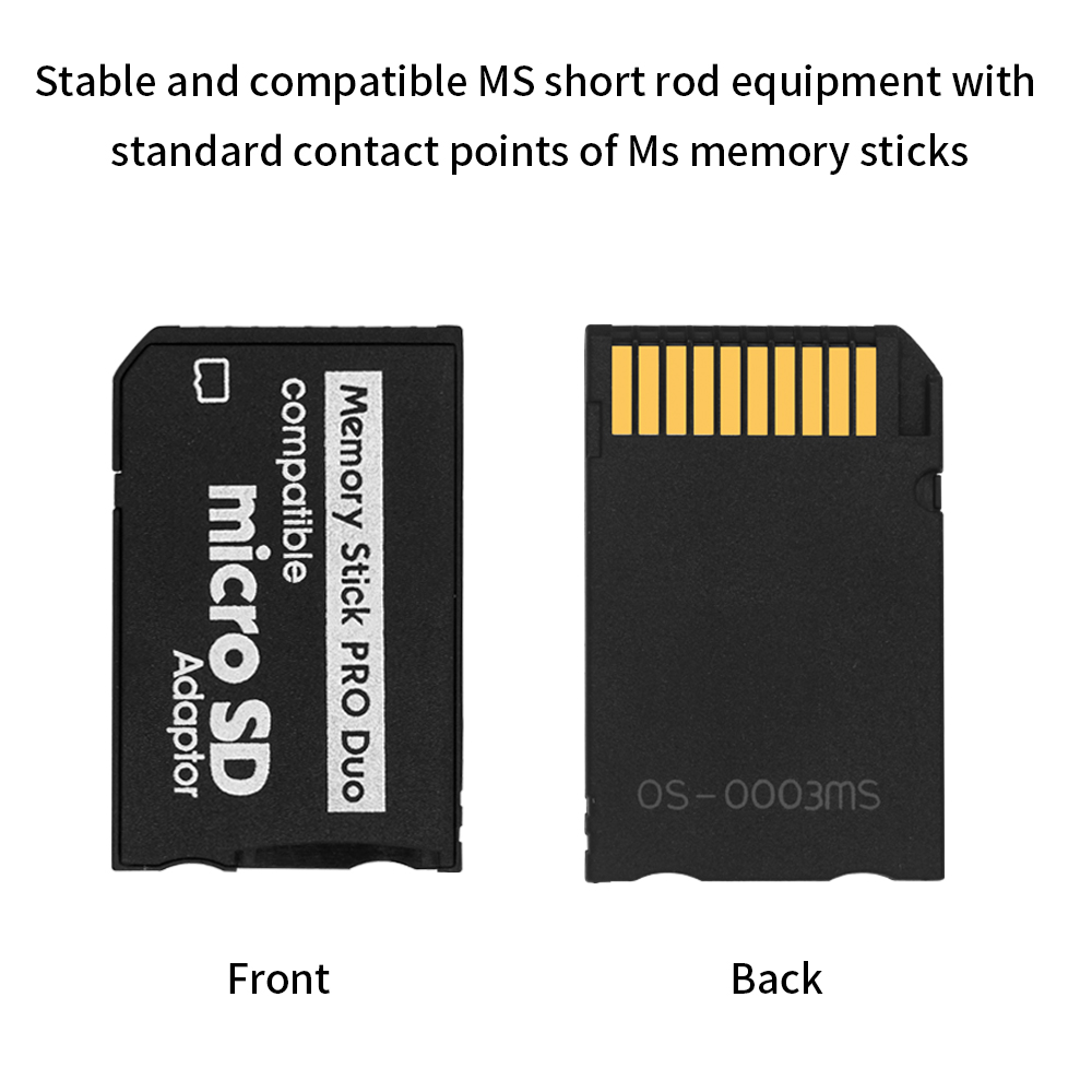 TISHRIC Memory Stick Pro Duo Card Reader SD Micro SDHC TF to Memory Stick MS Pro Duo Adapter for Game /PSP/Camera