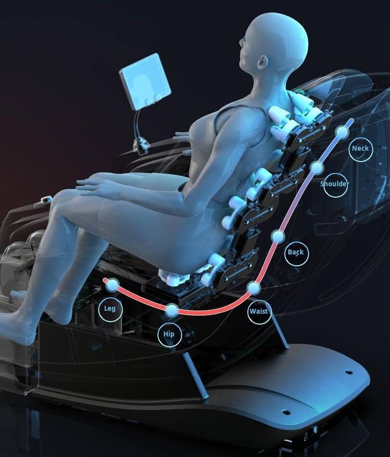C124 Современное кресло для 3D-массажа, комплексный массаж всего тела с функцией невесомости, массажное кресло