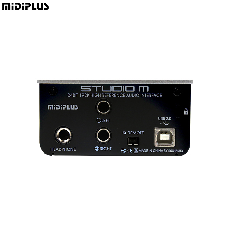 Midiplus Studio M Soundcard Audio Interface for Recording USB Audio Interface Audio Mixer De Audio 24 Bit/192kHz for Podcast