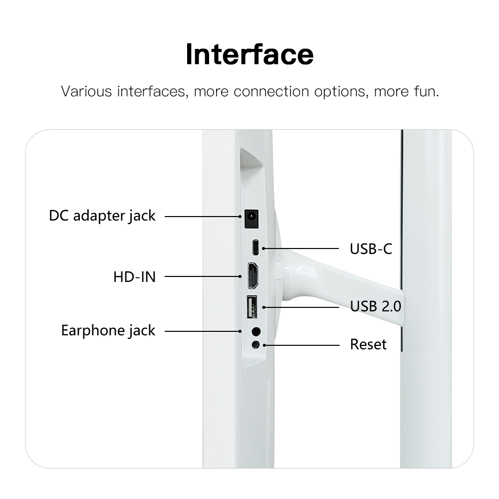24 Inch Televisions Tv 128GB Android 13 Smart Display 8 Core CPU and 13MP Camera Portable Monitor Stand Follow with Movable Tv