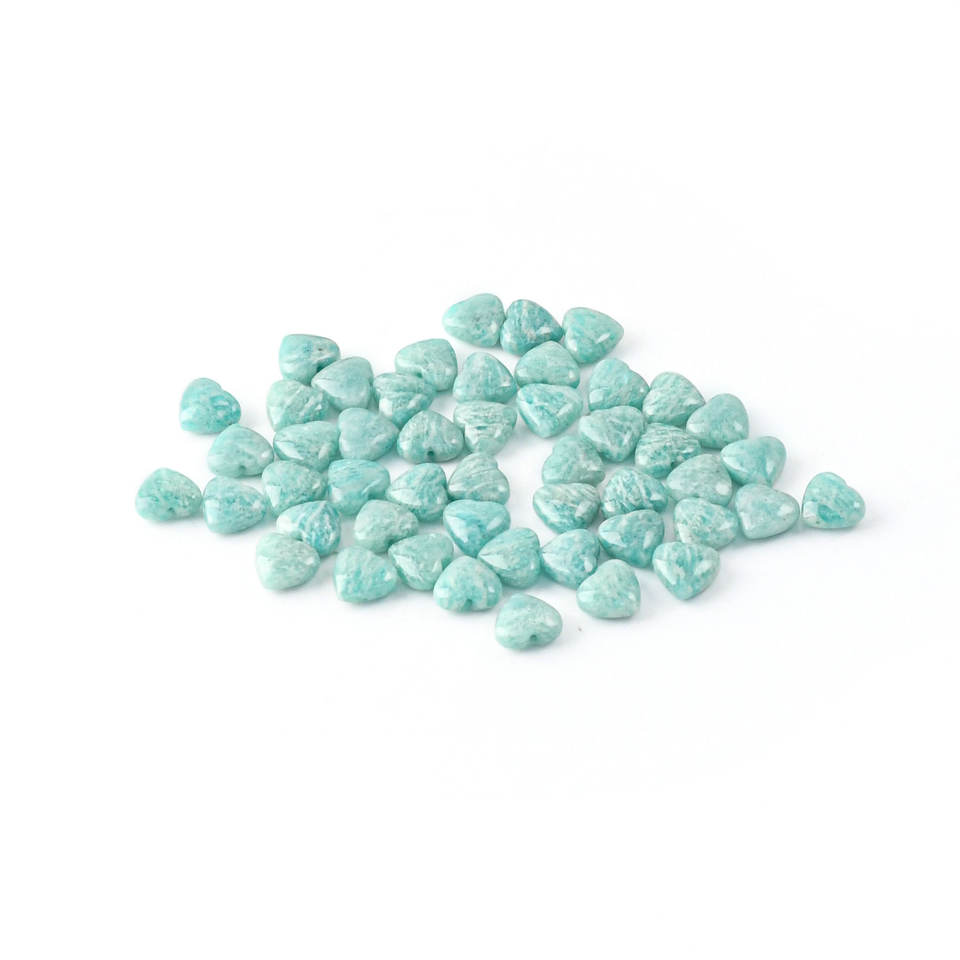 Сердце из натурального амазонита (Custom)
