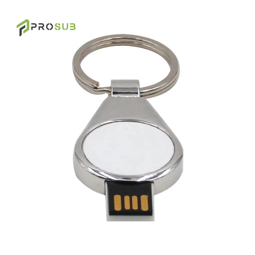 Prosub Sublimation High Speed USB 8G U Disk Logo Printing Sublimation Mini Bulk Oval Business Flash Drive