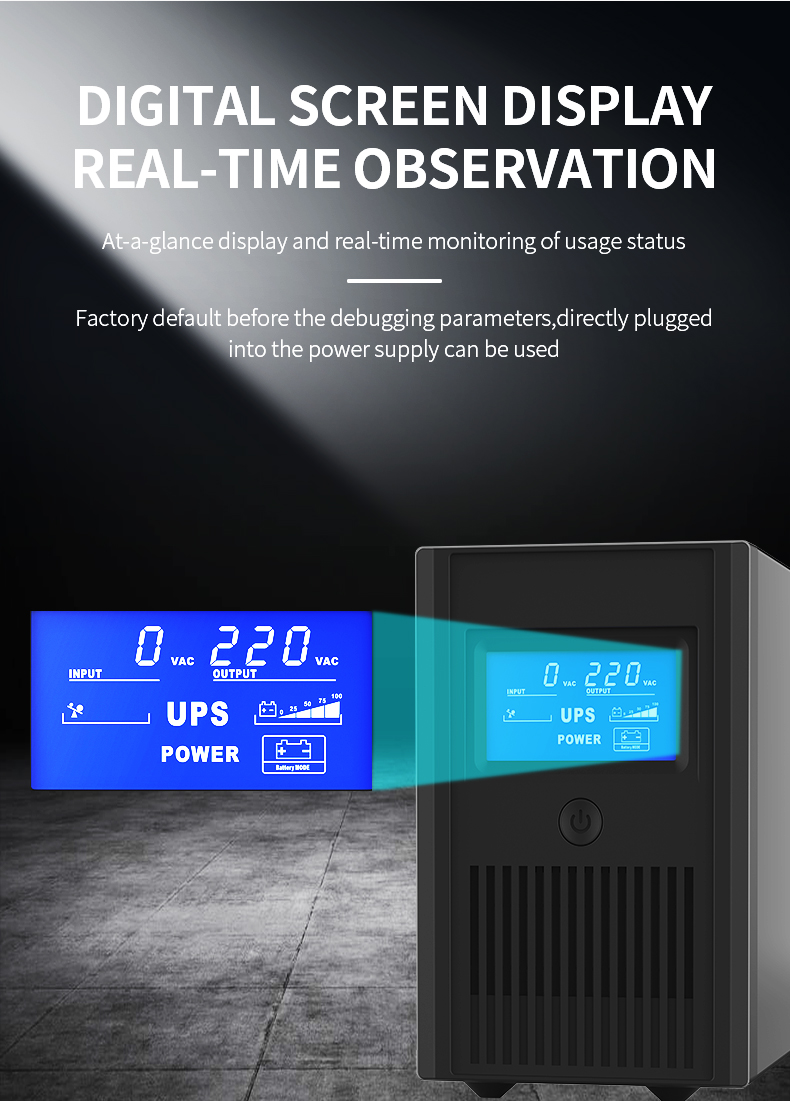 Offline UPS Manufacturer 650va 850va 1200va 1500va 2000va High Quality Single Phase UPS Power Supply
