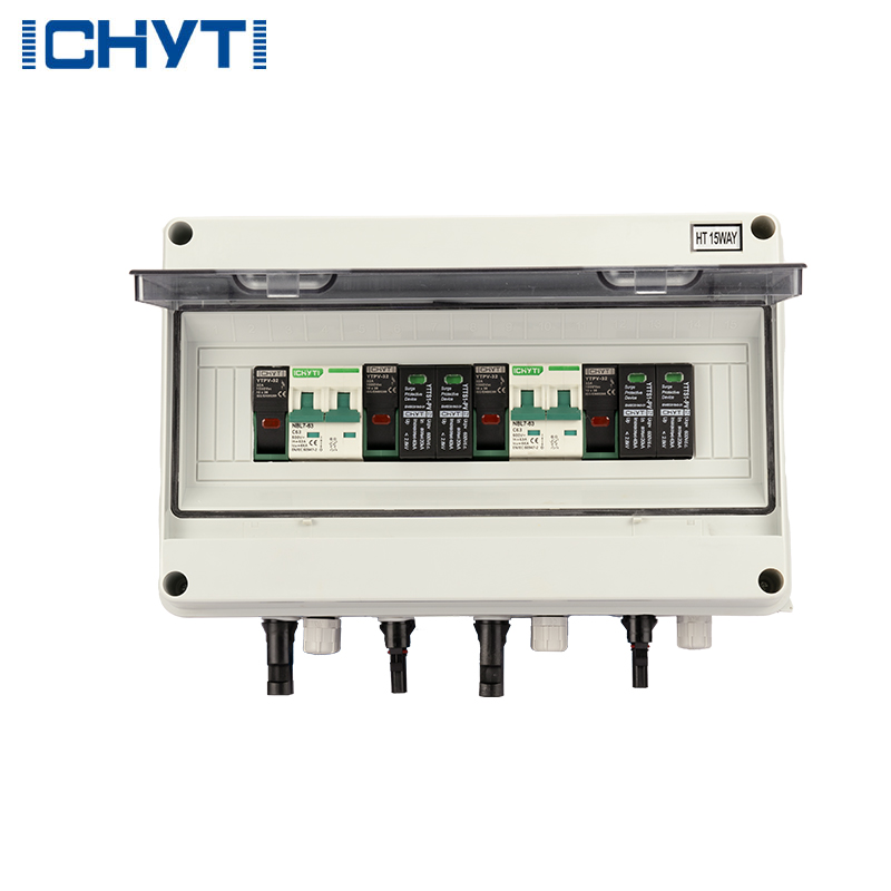 1KW 2KW 3KW 5KW 10KW DC600V 2 String PV Array Combiner Box 2 in 2 Out