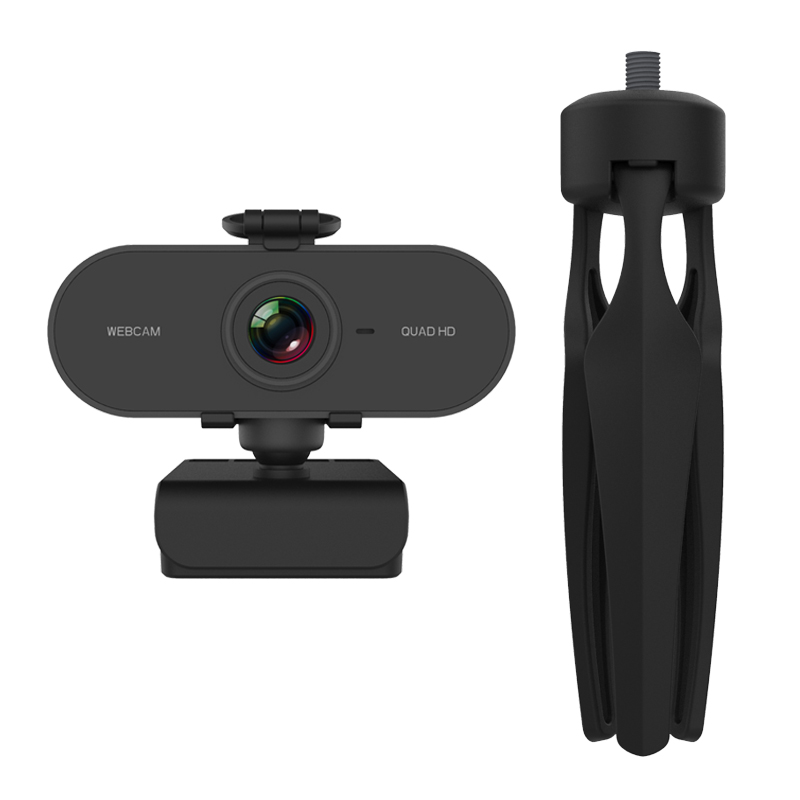 Newest 4mp 2K USB Webcam with Tripods Holder Built-in Microphone Privacy Cover Web Camera