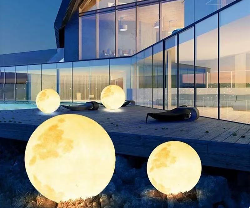 IP65 Waterproof Solar Garden Lights LED Outdoor Decorative Moon Light for Landscape Pathway Lawn Outdoor Garden Lights