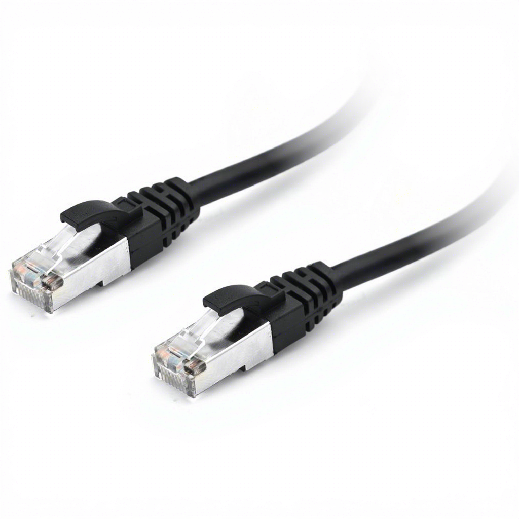 Cat6A S-FTP RJ45 Bare Copper Patch Cord 24-30AWG 0.3m 50m Lengths 250 MHz High-speed 10GBASE-T Internet Connection LAN Network
