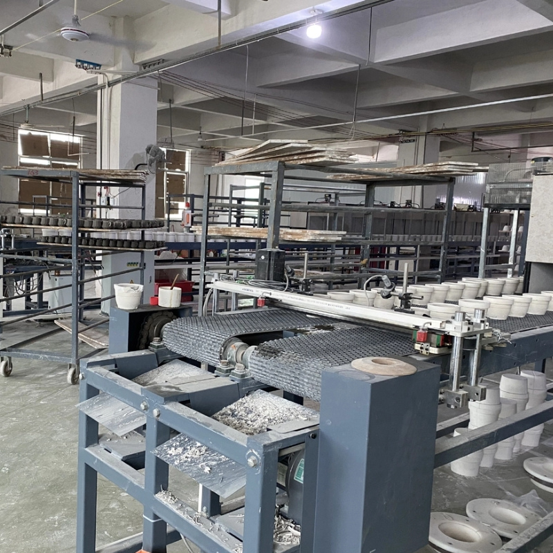 Fully Automatic PLC Controlled Forming Machine Engine/Motor Ceramic Production Line Making Big Size Plate Dish Pottery 1 Year