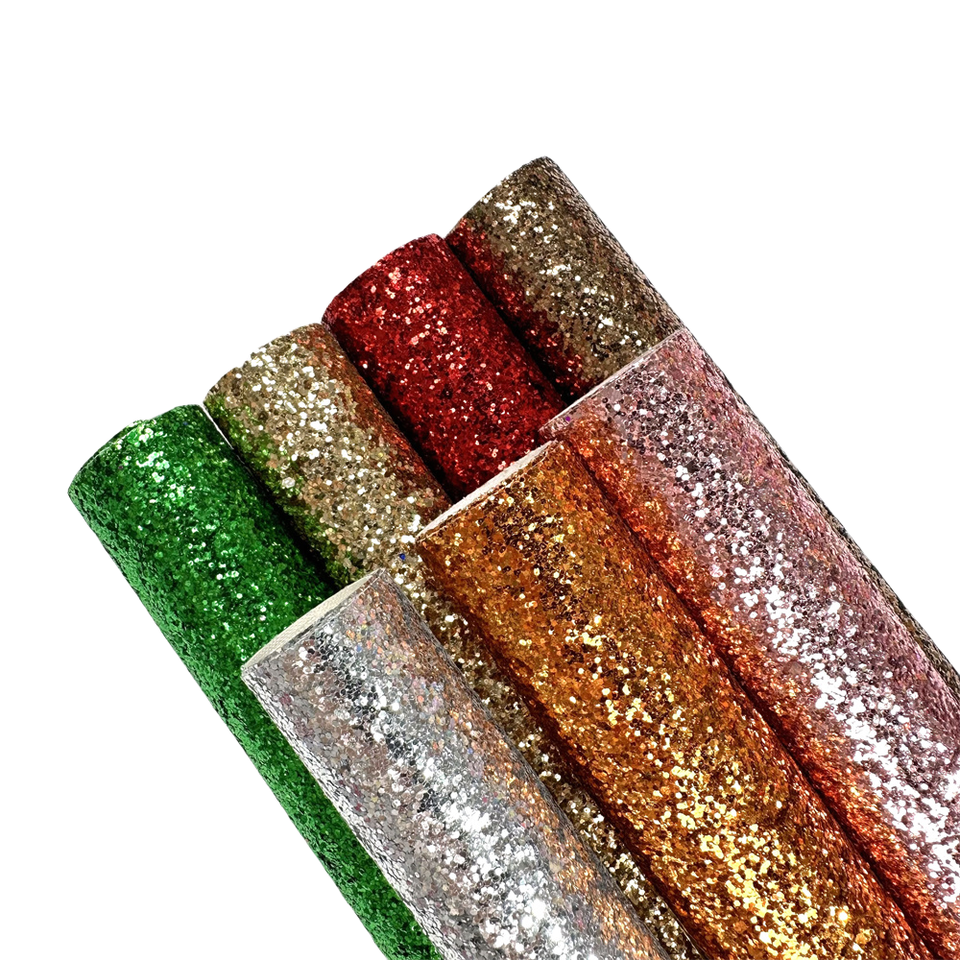 Белая глянцевая кожа Glitter PU