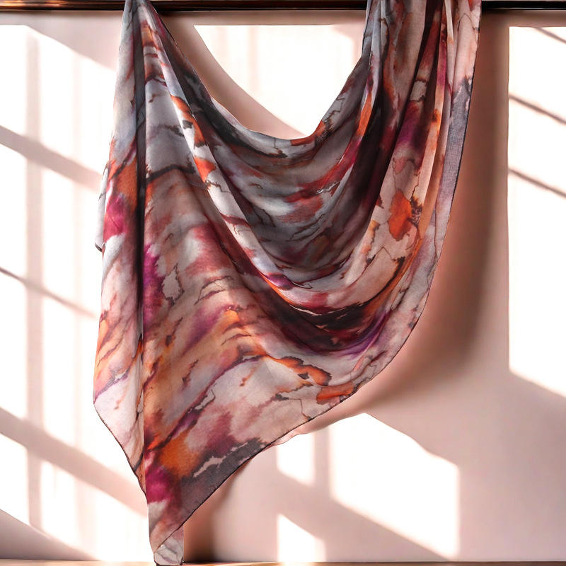 Watercolor Printed Modal Muslim Hijab