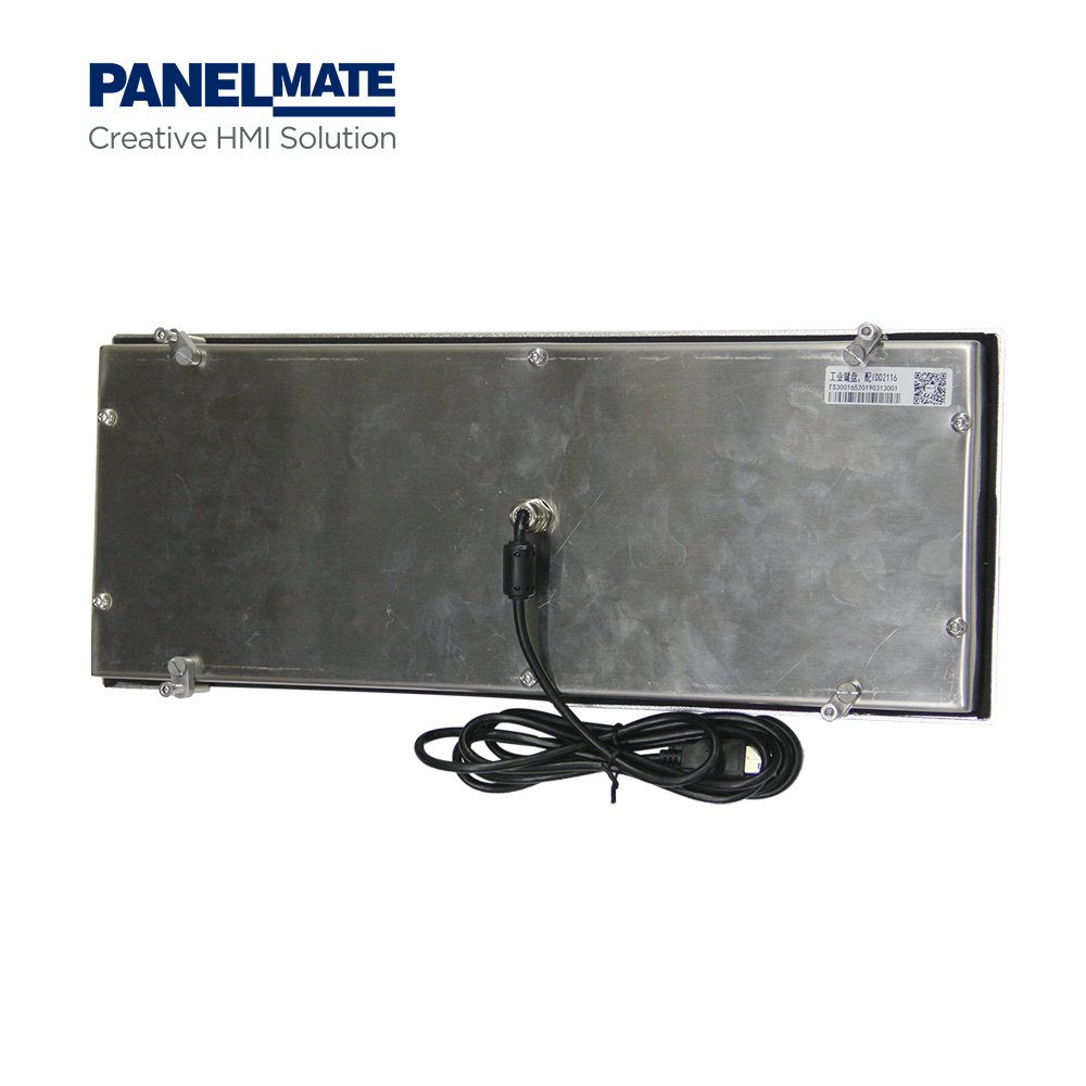 IKB21170 Custom CNC Control Panel-mount Industrial Keyboard IP65 Waterproof USB 24V 86Keys CNC Keyboard