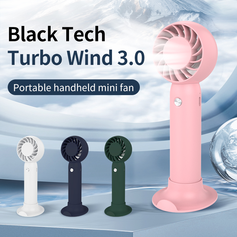 Portable High-Speed Mini Turbo Fan Rechargeable USB Charging Electric Handheld Fan Cheap Portable Mini Fan