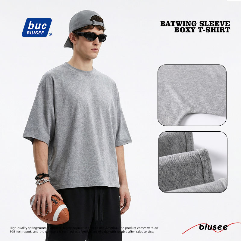Batwing Sleeve Heavy Cotton Tee