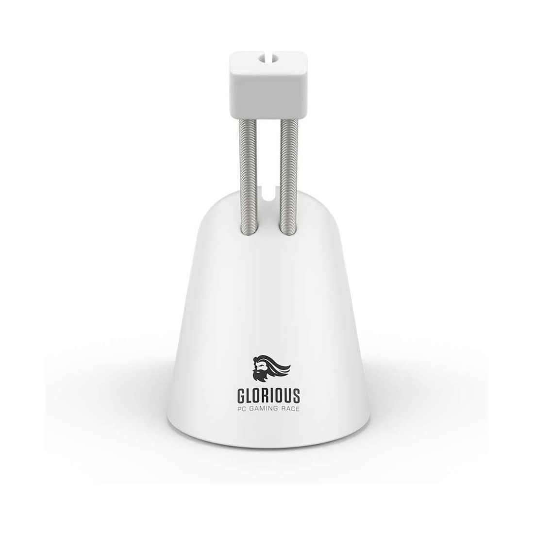 Держатель провода мыши, Glorious, Mouse Bungee, G-MB-WHITE, Пластик, Резина, Металл, Нескользящие ножки, Белый