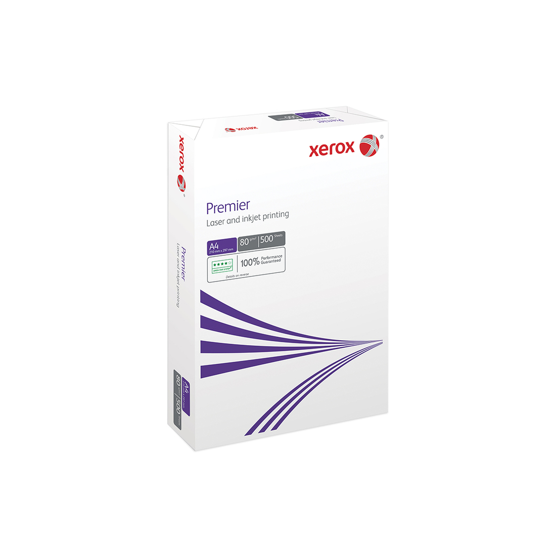 Бумага, Xerox Premier, А4 | 80 гр/м2, 500 лист/пач, B класс, Белизна по CIE 161%, Толщина 106мкм.