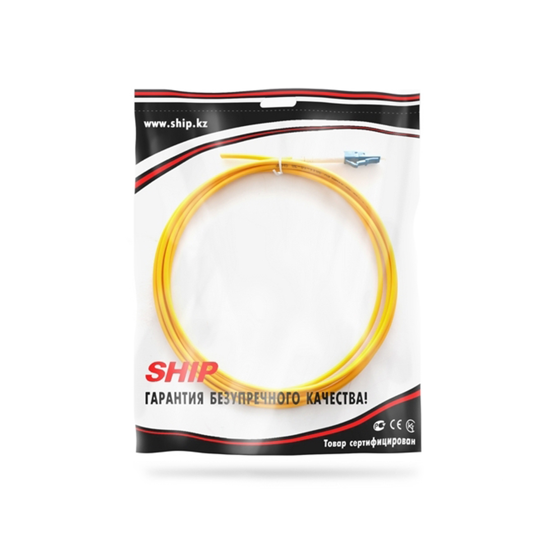 Пигтейл Оптический LC/UPC SM 9/125 0.9 мм 1.5 м Жёлтый LSZH Полный пакет