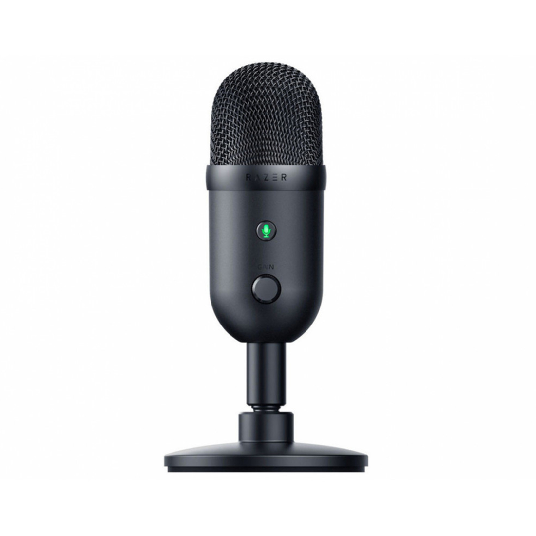 Микрофон, Razer, Seiren V2 X, RZ19-04050100-R3M1, Конденсаторный микрофон 25 мм, Суперкардиоидная диаграмма направленности, частота дискретизации: 96кГц, от 20Гц до 20кГц, USB-кабель длиной 1,8м, черный