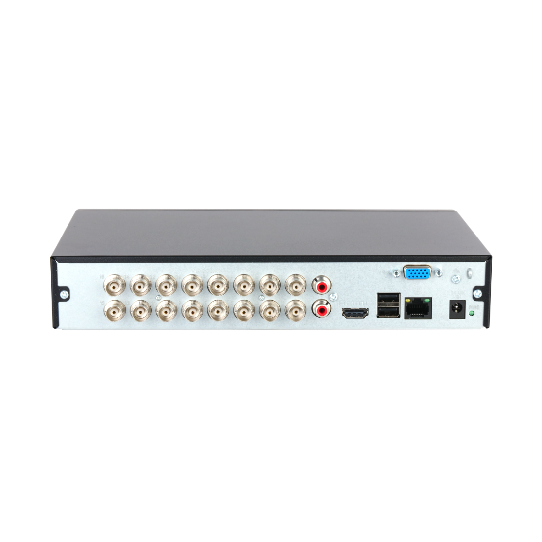 Гибридный видеорегистратор, Dahua, DH-XVR1B16-I/T, 16 каналов, HDCVI, TVI, AHD, CVBS, IP, Квадруплекс, Разрешение записи: 1080N. 720p. 960H. D1. HD1. BCIF. CIF. QCIF, Выходы видео: 1 разъем HDMI, 1 разъем VGA, 16 BNC, 1 SATA до 6Tb, DC 12V/2A