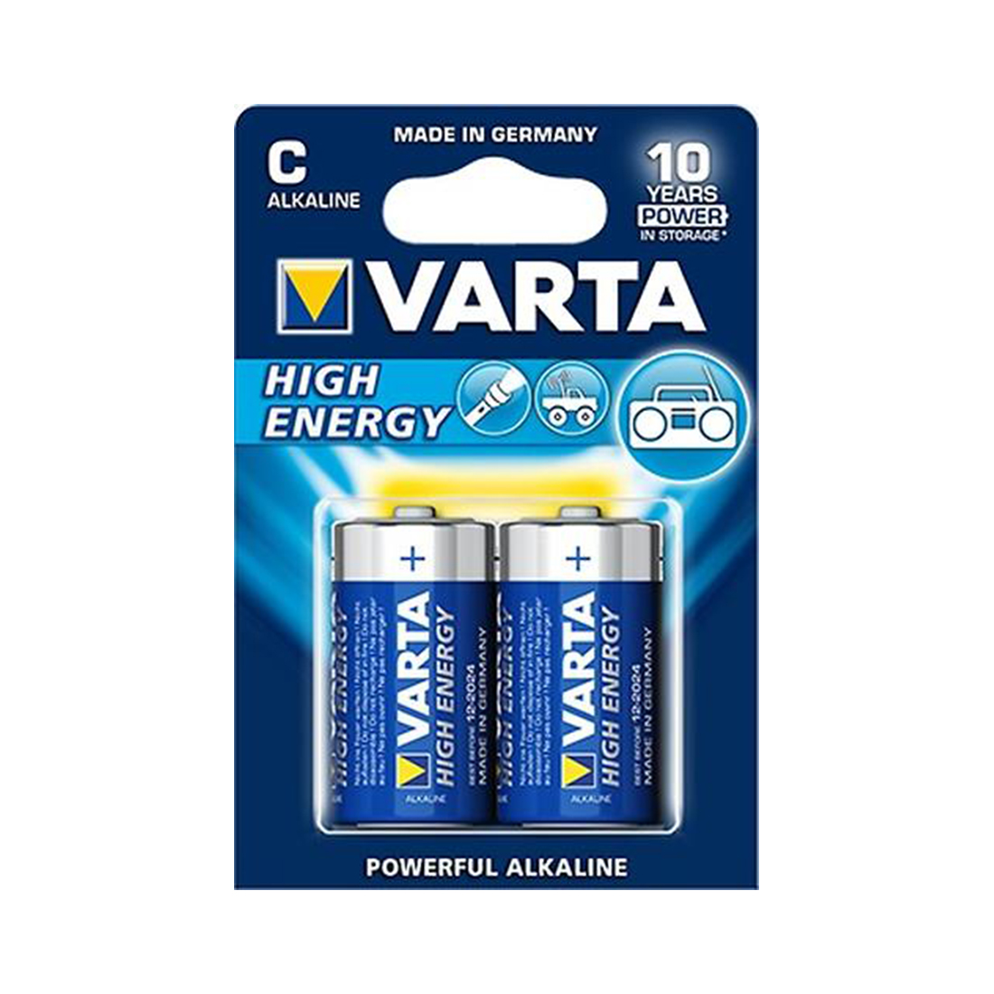 Батарейка VARTA LR14 High Energy (LL Power) Baby, C, 1.5 V, 2 шт.