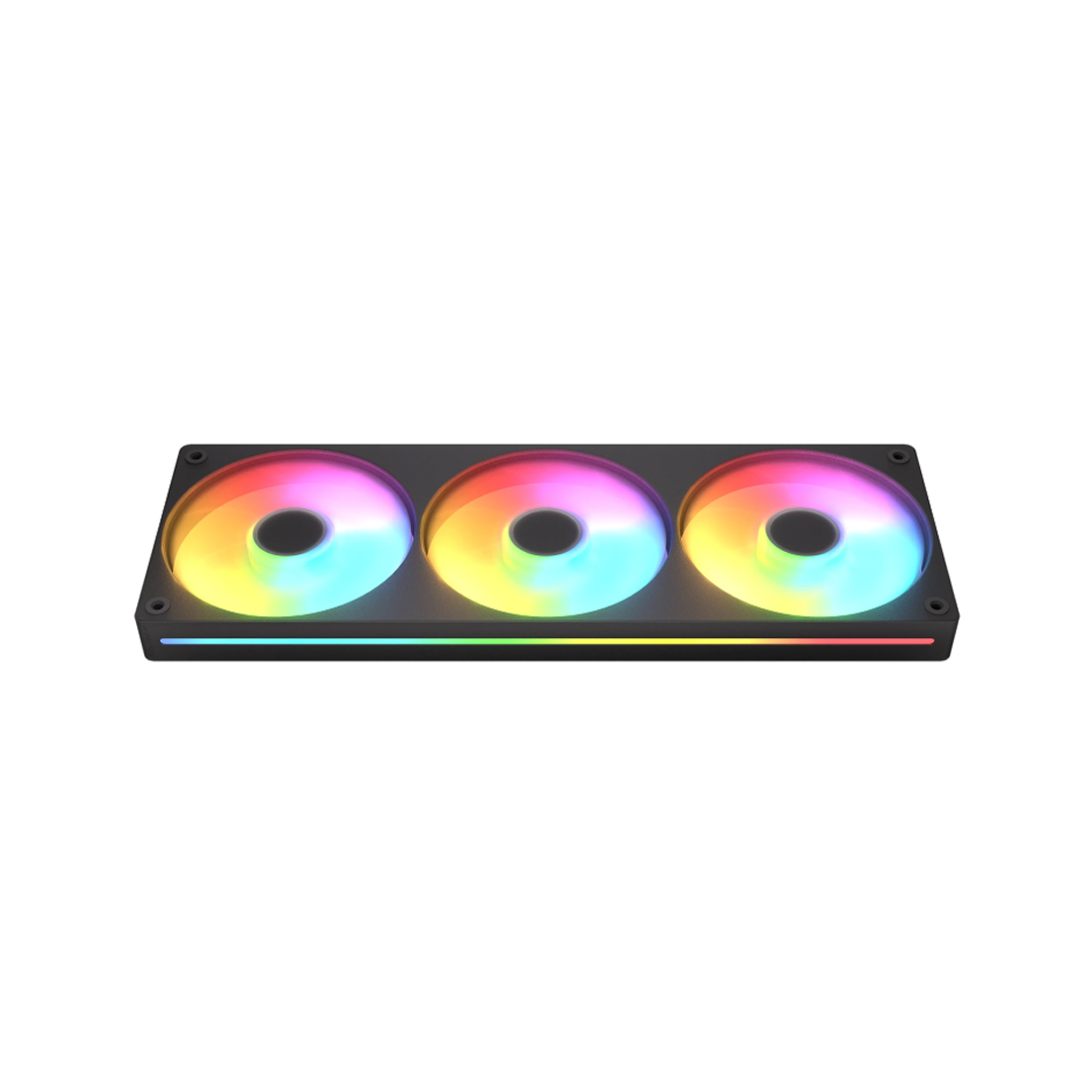 Комплект кулеров для кейса, Cougar, Unity360-FB ARGB (CF-UN360FB-RGB) , 3х120мм ARGB, 700-1600±10%об.мин, 78.5CFM, 38dB(A), 4pin, Черный