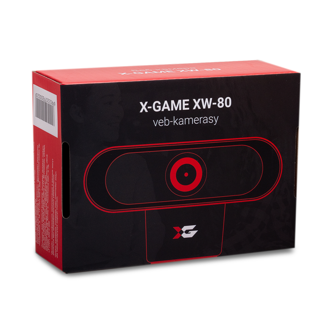 Веб-Камера, XG, XW-80, USB 2.0, CMOS, 1920x1080, 2.0Mpx, Микрофон, Крепление: зажим, Кабель 1.2 метра, Черный