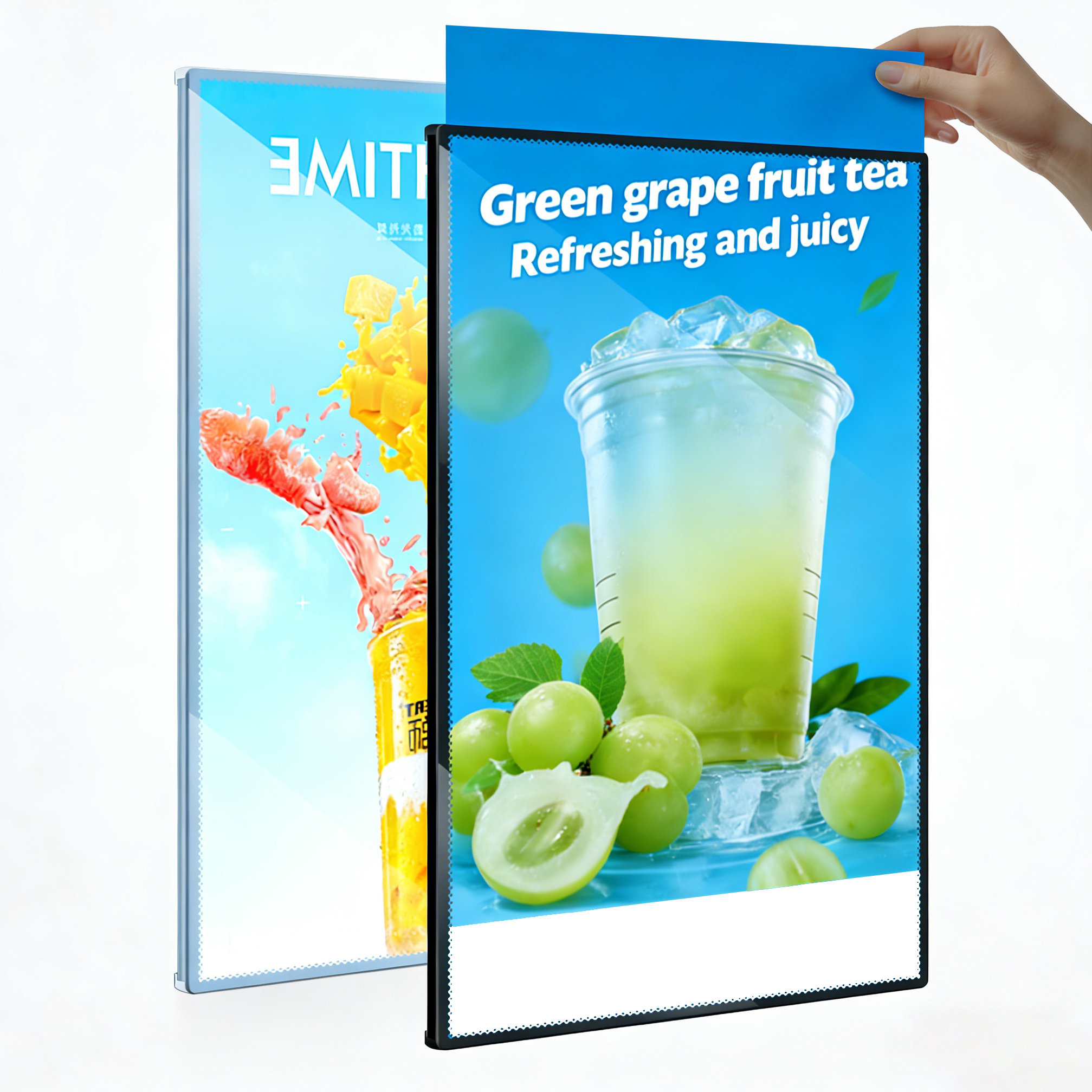 A1 A2 A3 A4 LED Snap Frame Light Box - Outdoor High Brightness Glass Panel Commercial Advertising Sign