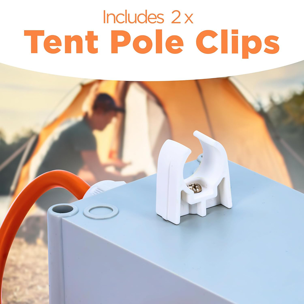Camping Caravan 4 Way 4 Sockets UK BS Extension Lead Triple Power Unit with RCD MCB and 15m Orange H05VV-F 3*1.5mm Cable
