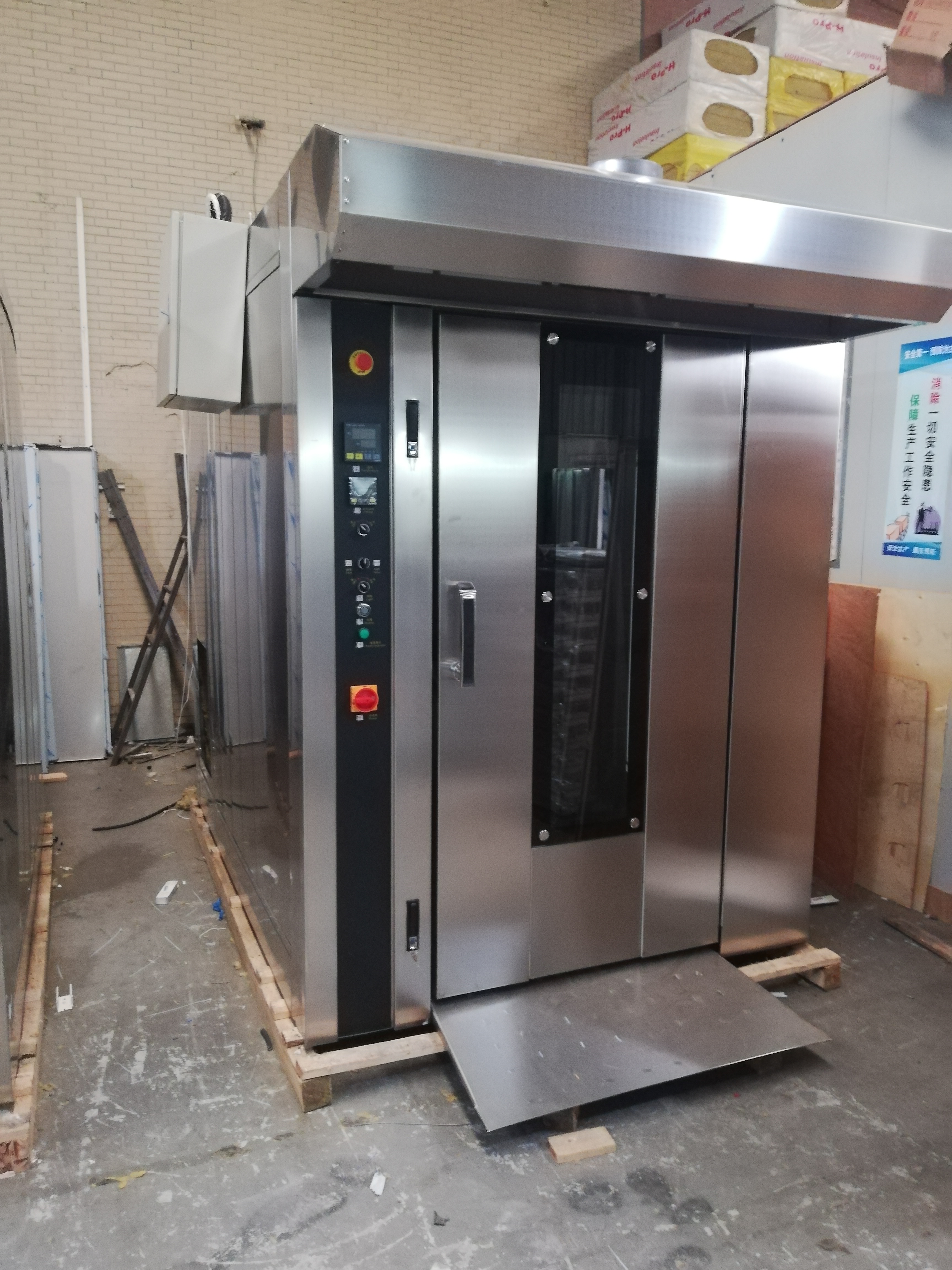 Commercial Gas Diesel Electric Bakery Convection Furnace Hot Air Rotary Oven for Meat, Bread, Cake, Biscuits