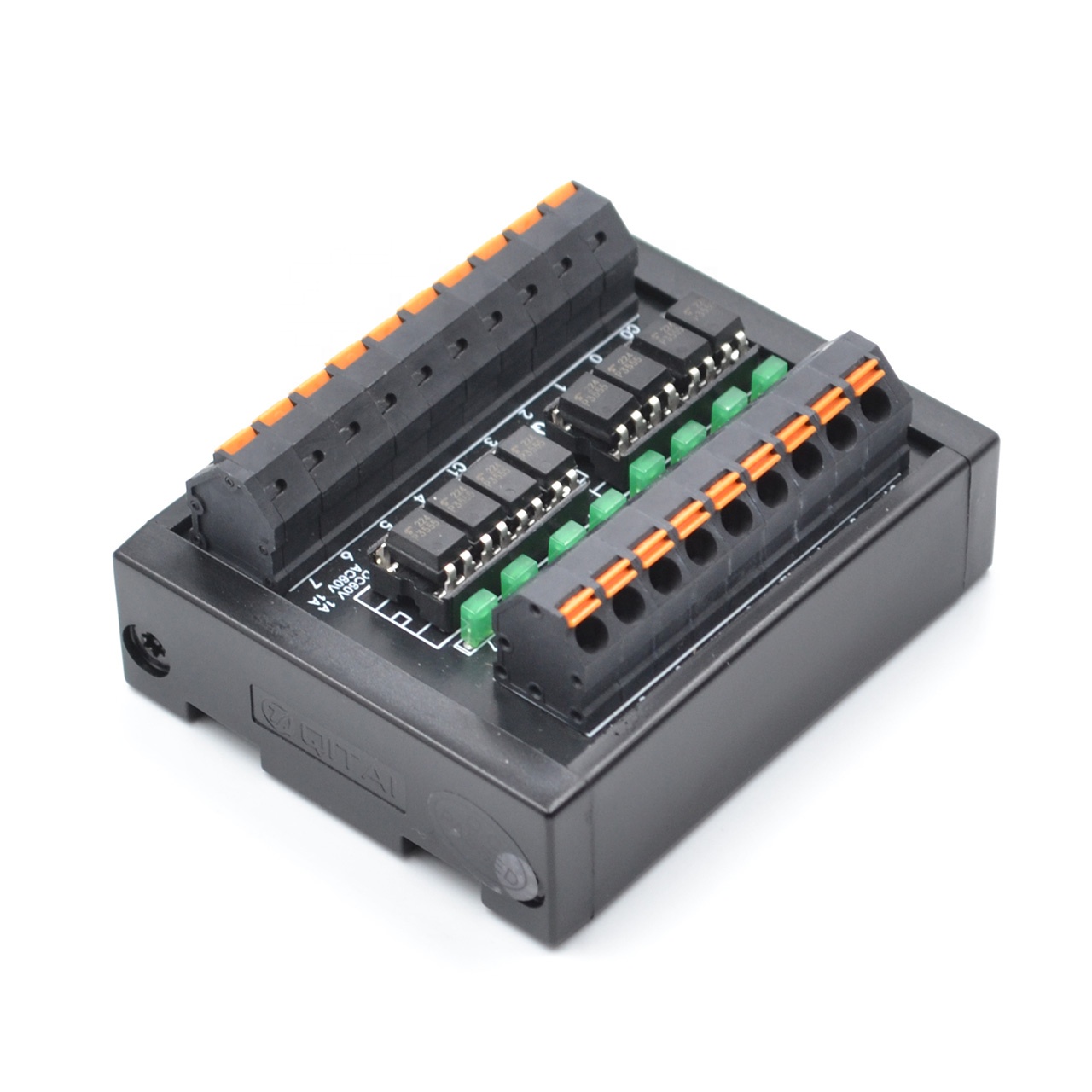 QMY307SL-P 8-Bit Photomos Optocoupler Solid State Relay 5-24V PNP Control 0.5A/60V Output with Plug in Terminal Block