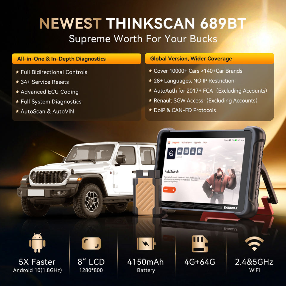Диагностический планшет THINKSCAN 689BT