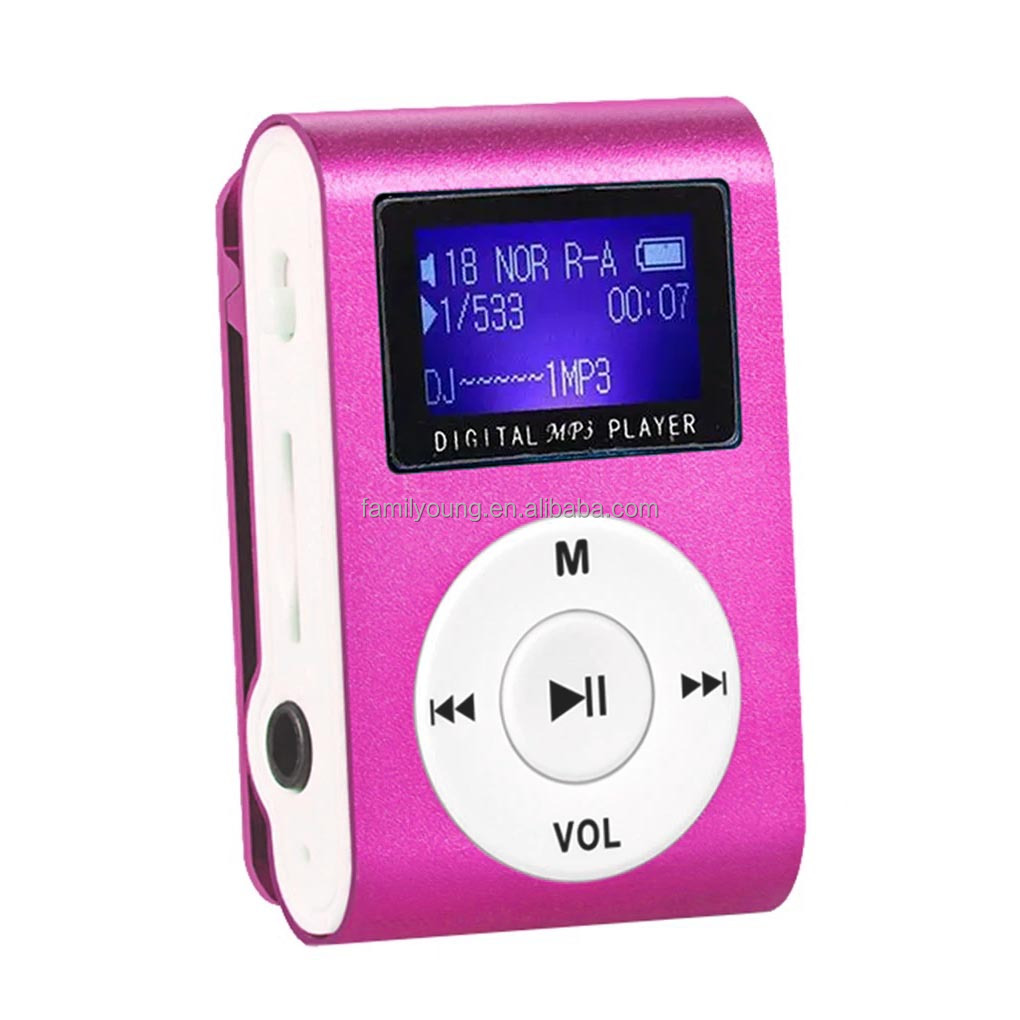 Portable MP3 Player With LCD Screen Support Music Media TF Card Fashion Hifi MP3 Mini Music Player Aluminum Alloy Shell