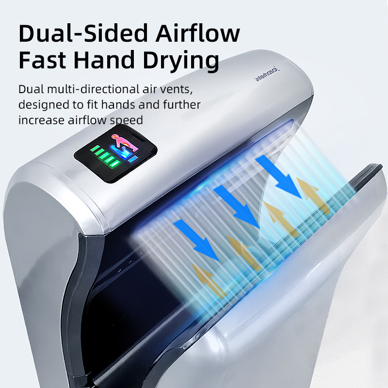 High Speed Automatic Jet Air Blade Hand Dryers for Bathroom Toilet Hotel and Commercial Restroom with Sensor