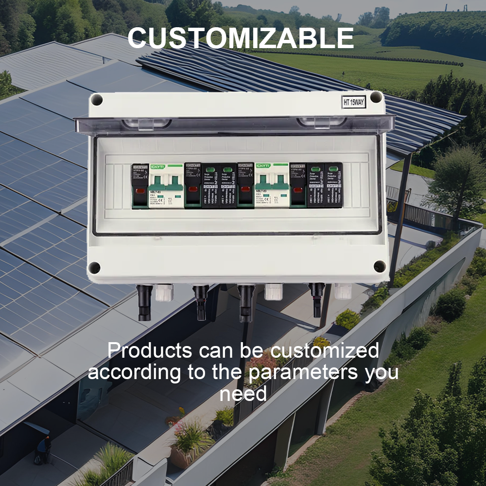 1KW 2KW 3KW 5KW 10KW DC600V 2 String PV Array Combiner Box 2 in 2 Out