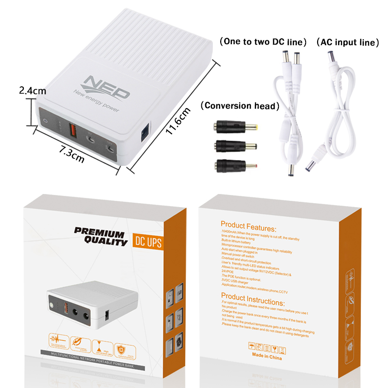 Standby Mini UPS Power Supply for Router Modems Wifi Router & Camera Mini UPS Uninterruptible Power Three Phase