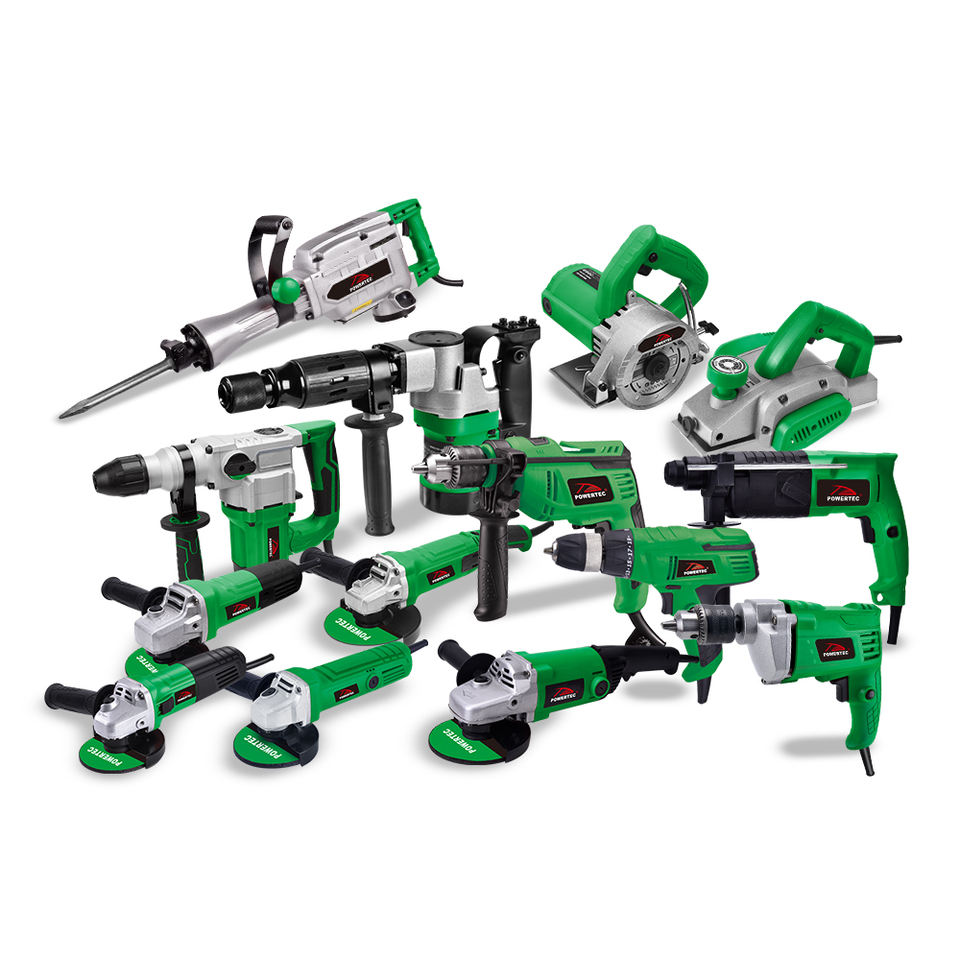 Высокомощная сетевая дрель POWERTEC 220В