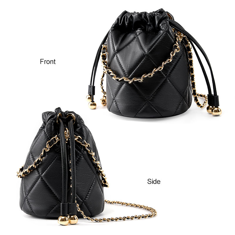 Роскошная сумка-ведро из натуральной кожи (Bucket Bag)