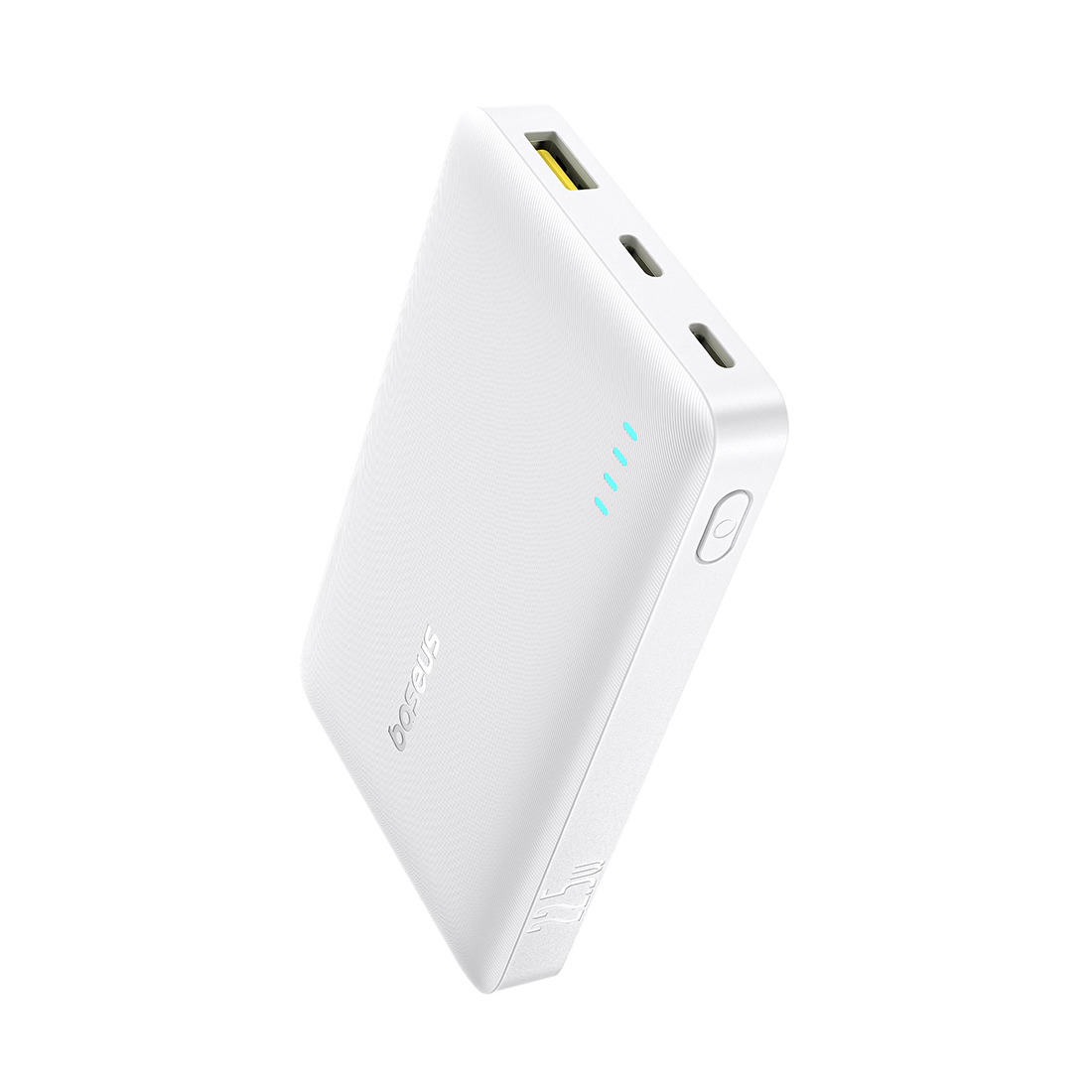 Портативный внешний аккумулятор, Baseus, EnerFill FP21, P1008210D213-00, 10000 мА·ч, 22,5 Вт, 2USB-C, 1USB-A, PD, QC, 3 Устройства, LED-индикатор, Кабель USB-C–USB-C 30 см, 109  68,7  17,5 мм, 184,4 г, Белый