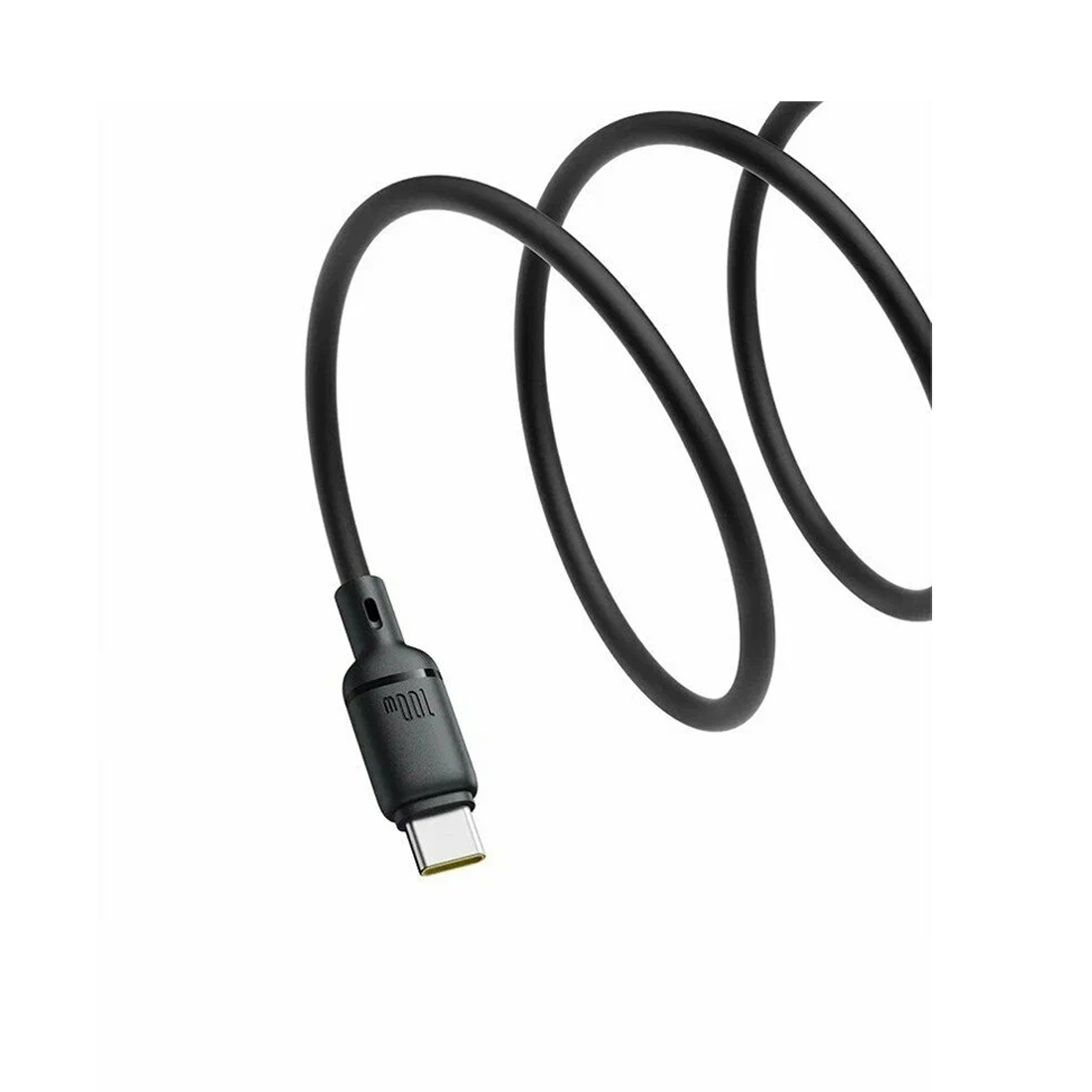 Интерфейсный кабель, Baseus, Silky (P10377703113-01), USB to Type-C, 100W, 2m, Черный